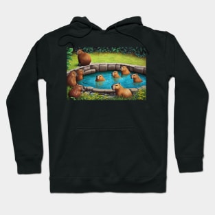 capybara pool Hoodie